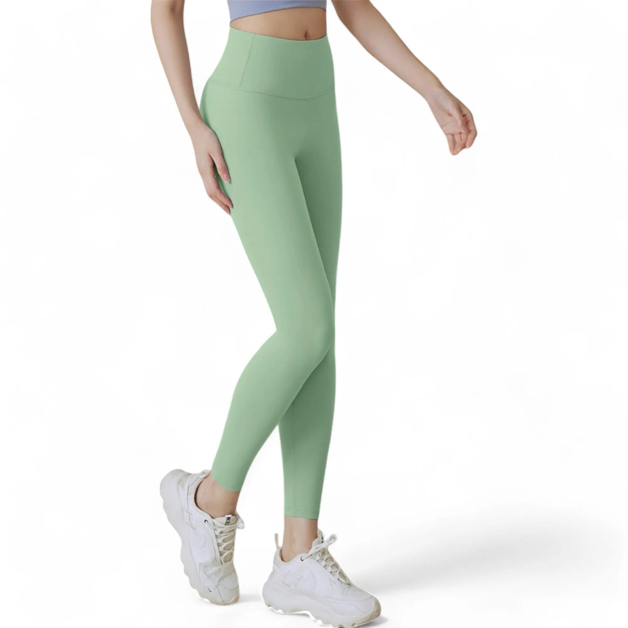Anna-Kaci Women's High Waist Full-Length Workout Leggings