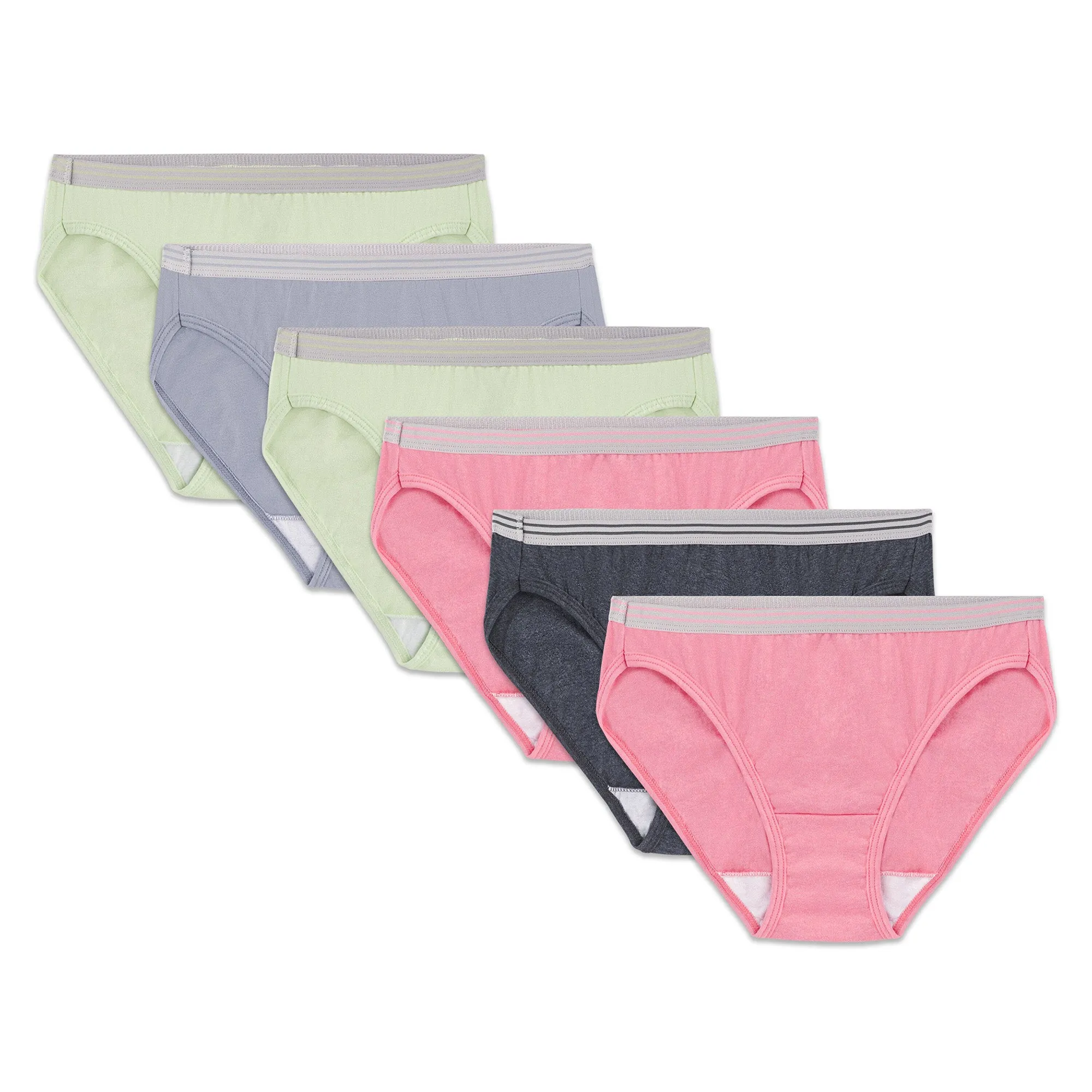 Fruit of the Loom Women's Size 6 Bikini Underwear, 6-Pack