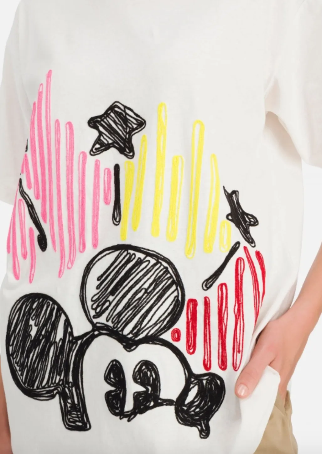Iceberg - Mickey Mouse T- Shirt: Embroidered