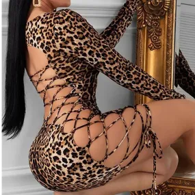 It's Pretty Savage Leopard Mini Dress