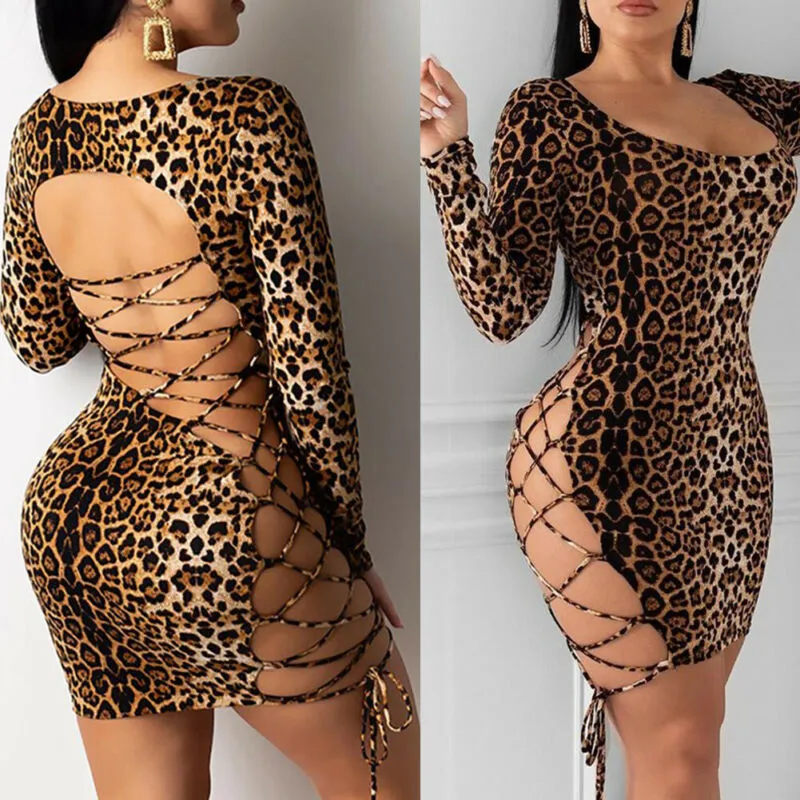 It's Pretty Savage Leopard Mini Dress