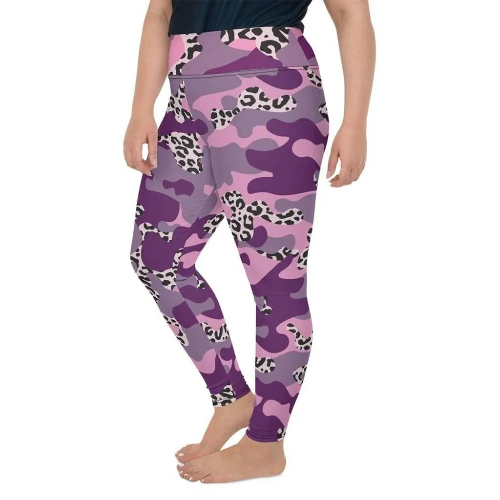 Leopard Camo Plus Size Leggings