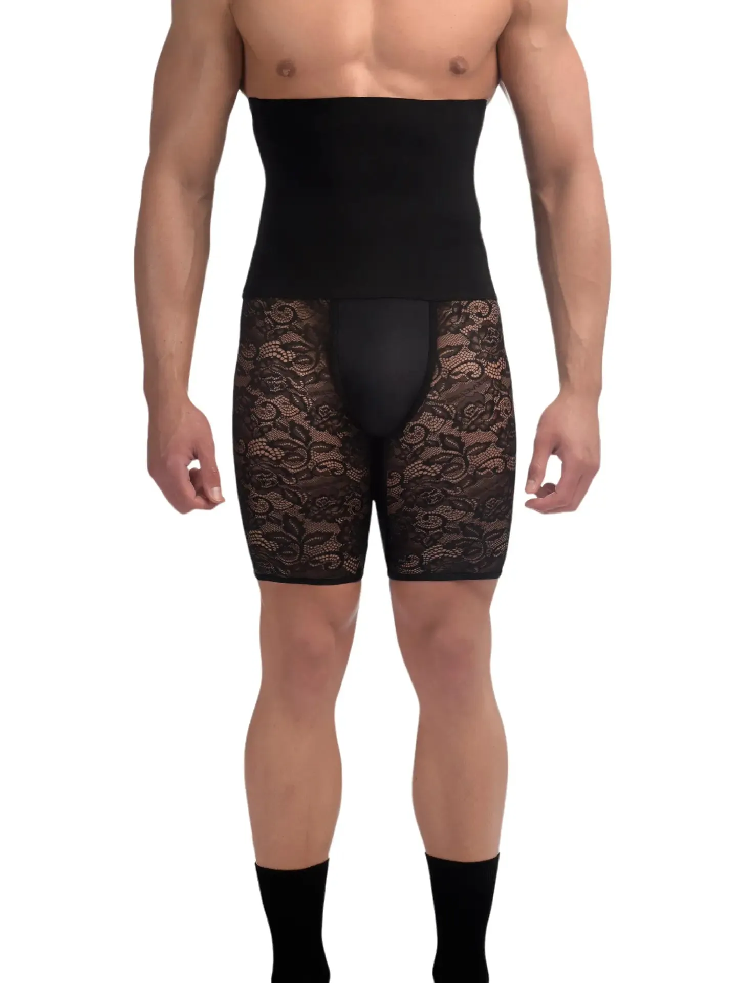 Menagerie Intimates High Waist Control Brief Black Rose