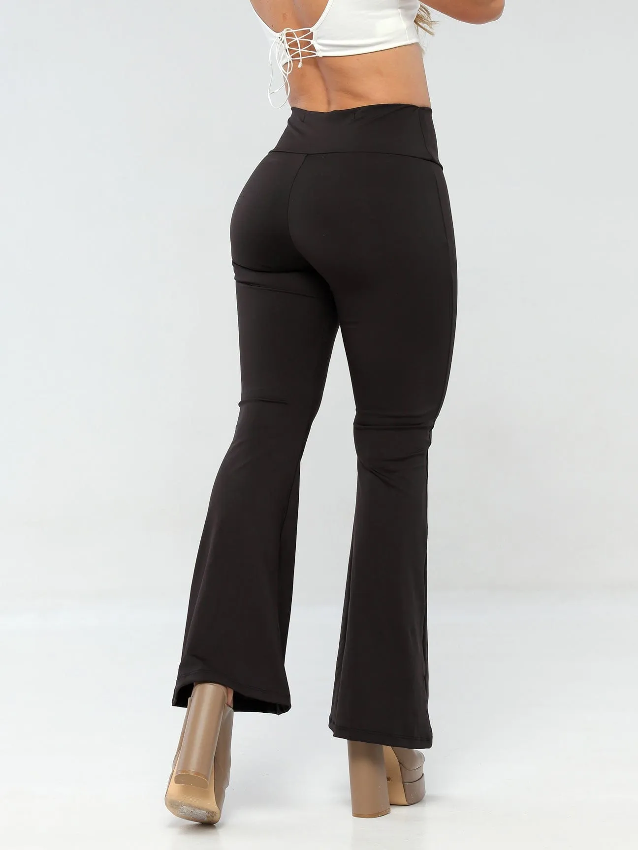 Miss Independent Butt Lift Flare Leggings with Tummy Control