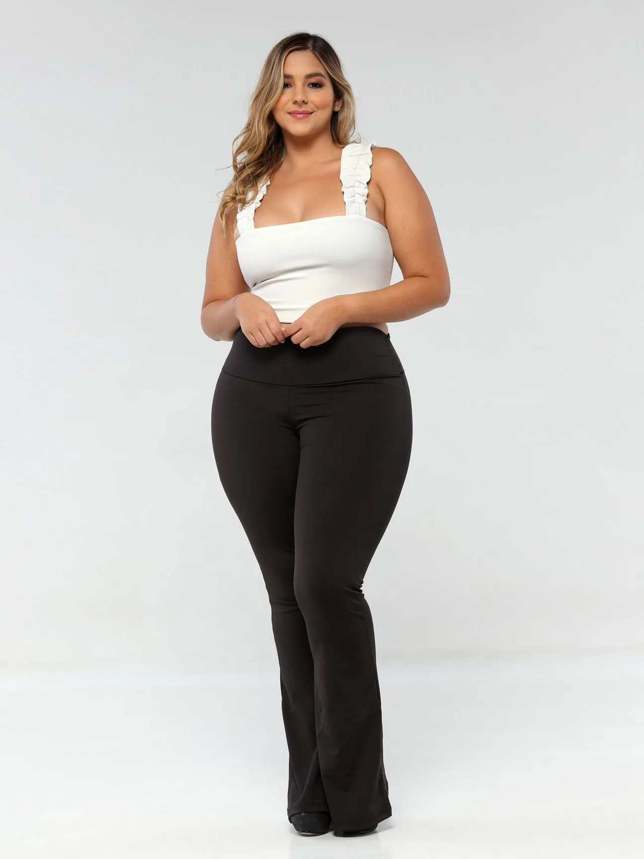 Miss Independent Butt Lift Flare Leggings with Tummy Control