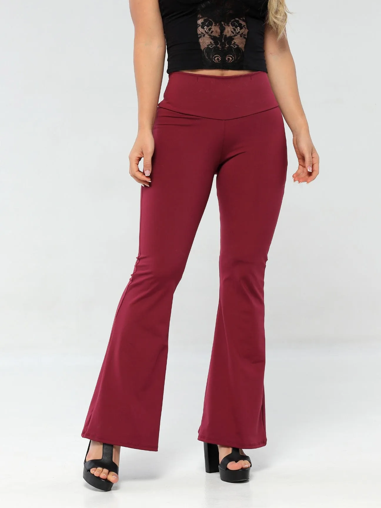 Miss Independent Butt Lift Flare Leggings with Tummy Control