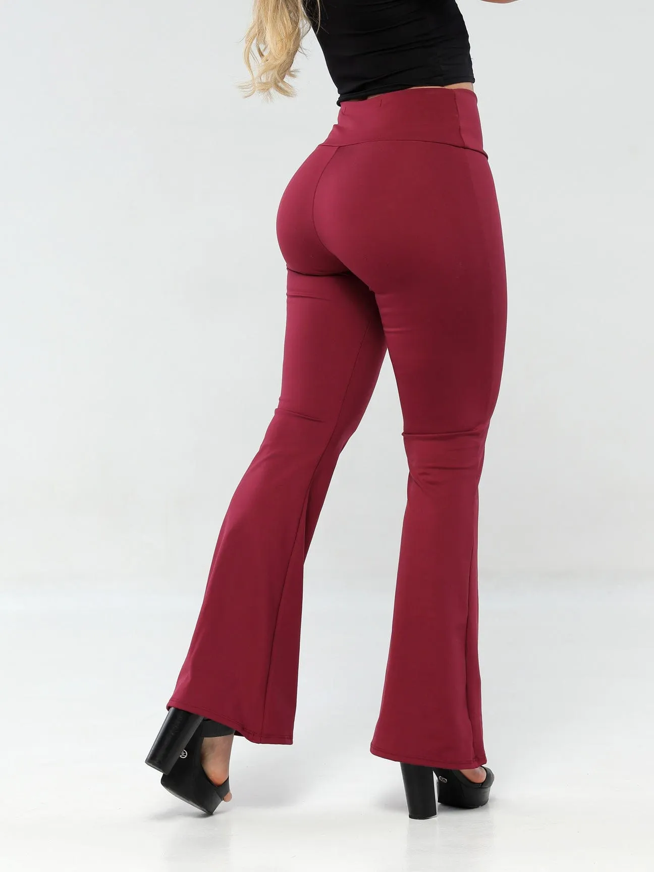 Miss Independent Butt Lift Flare Leggings with Tummy Control