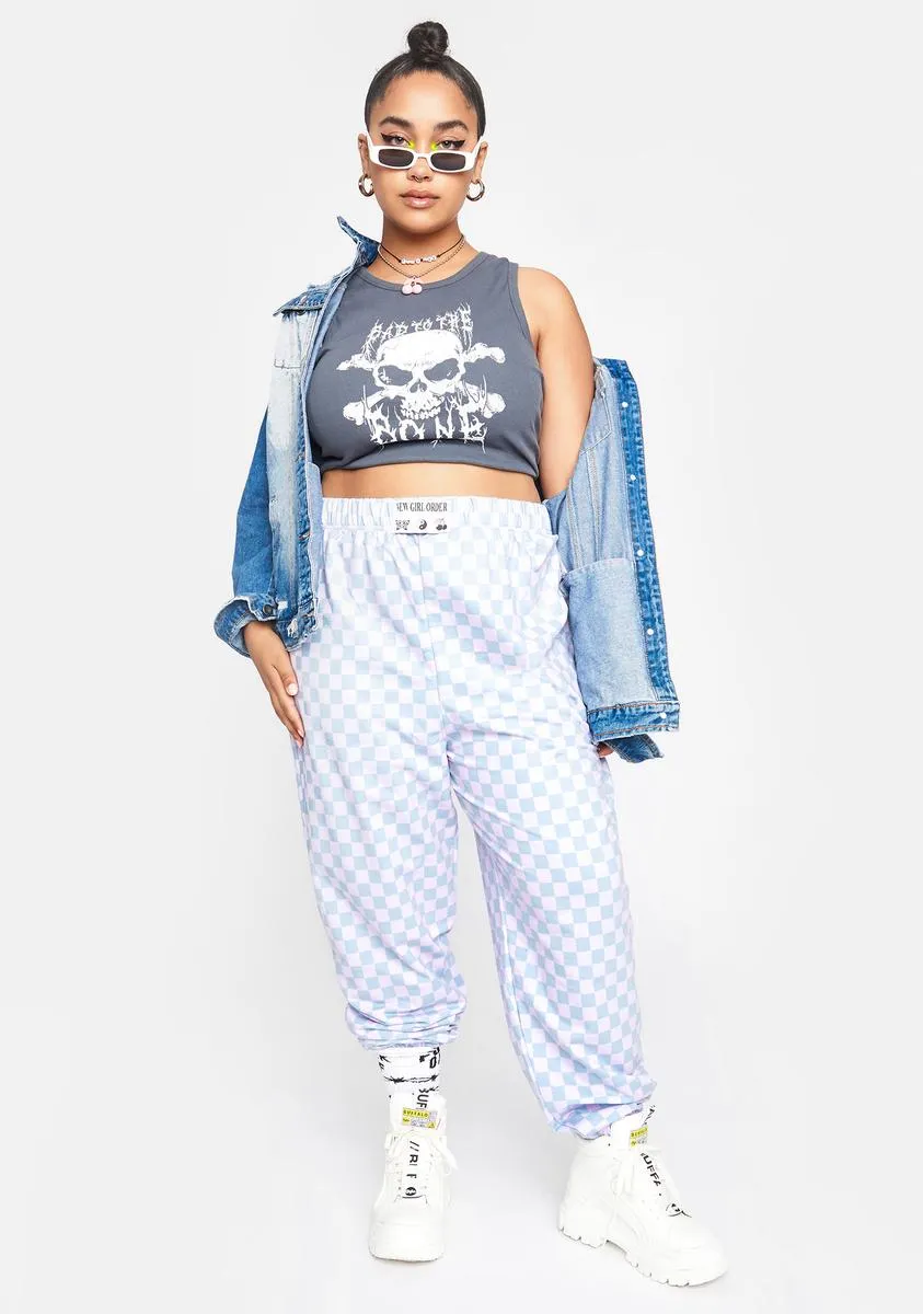 Plus Checkerboard Joggers
