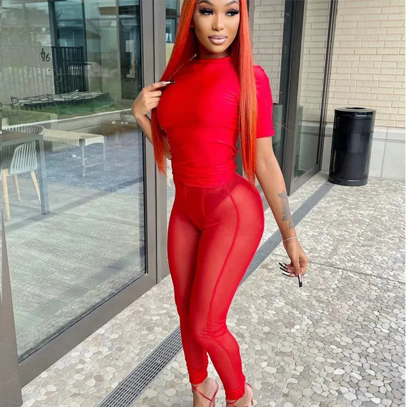SEE THROUGH MESH LEGGINGS