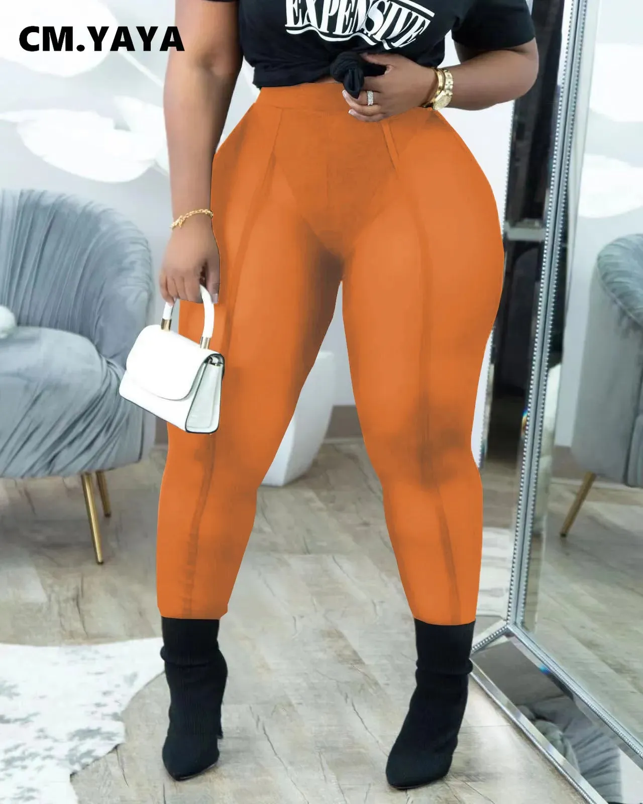 SEE THROUGH MESH LEGGINGS