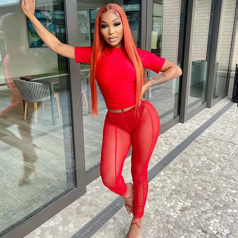 SEE THROUGH MESH LEGGINGS