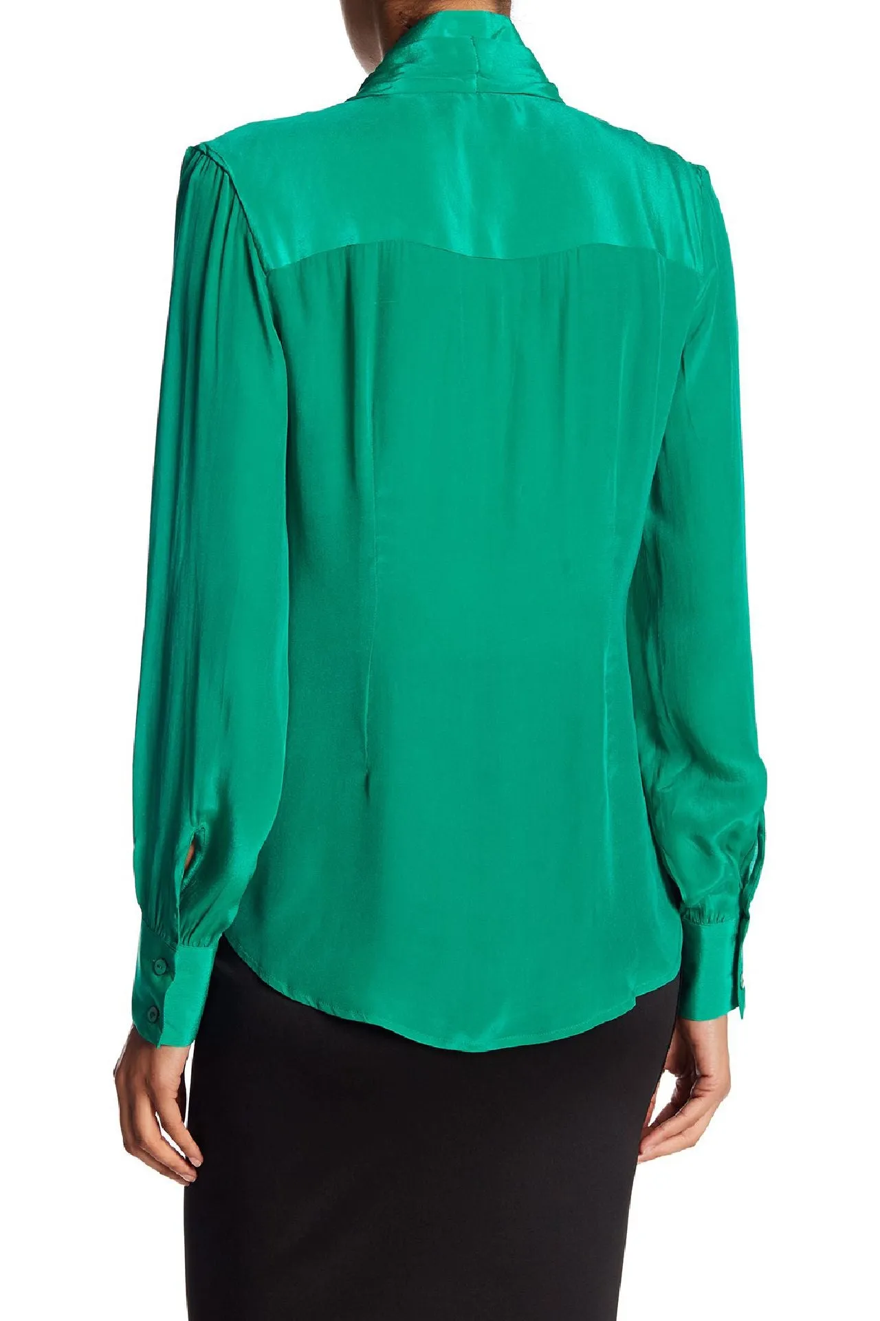 Solid Green Bow Tie Shirt