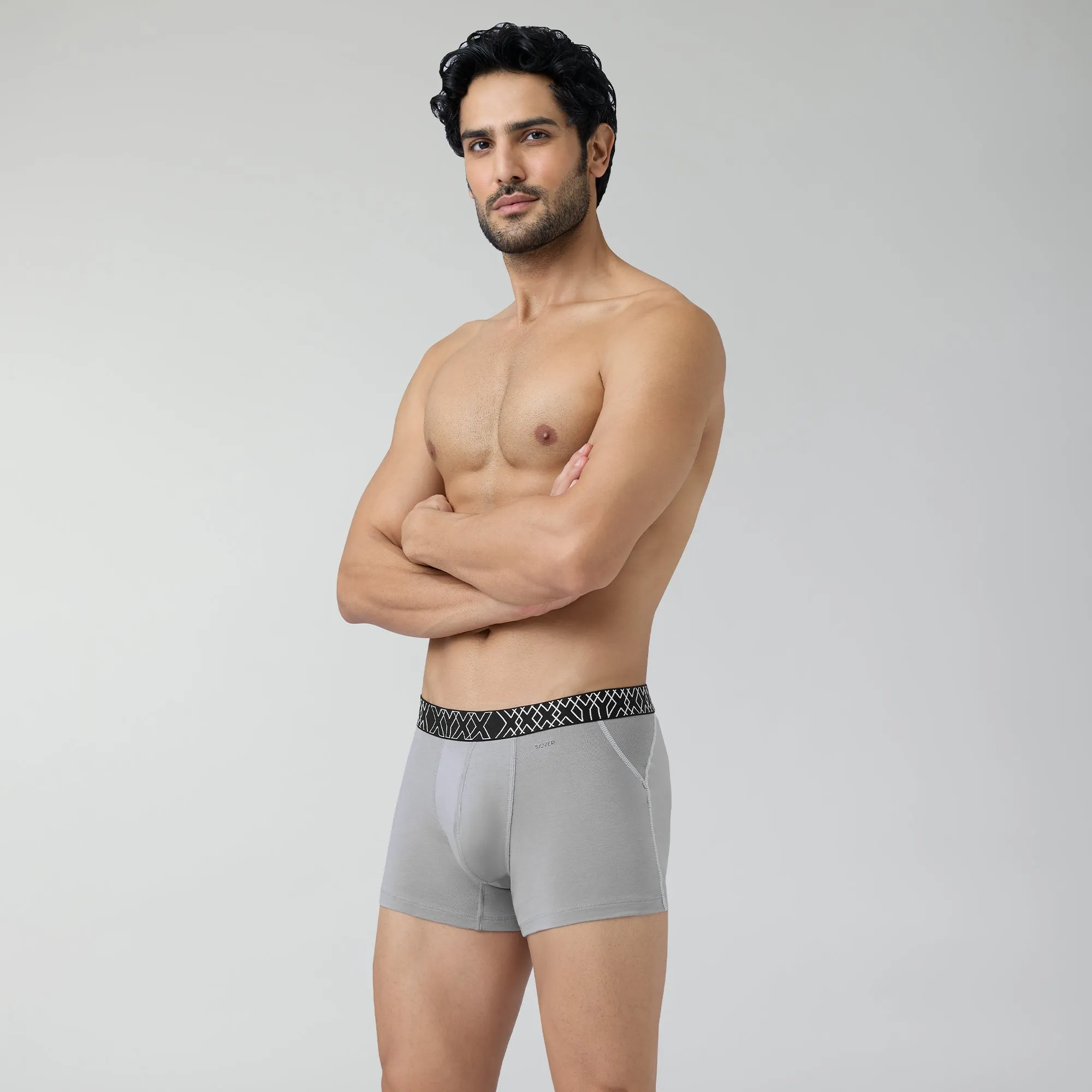 Sprint Cotton Stretch Trunks Opal Grey