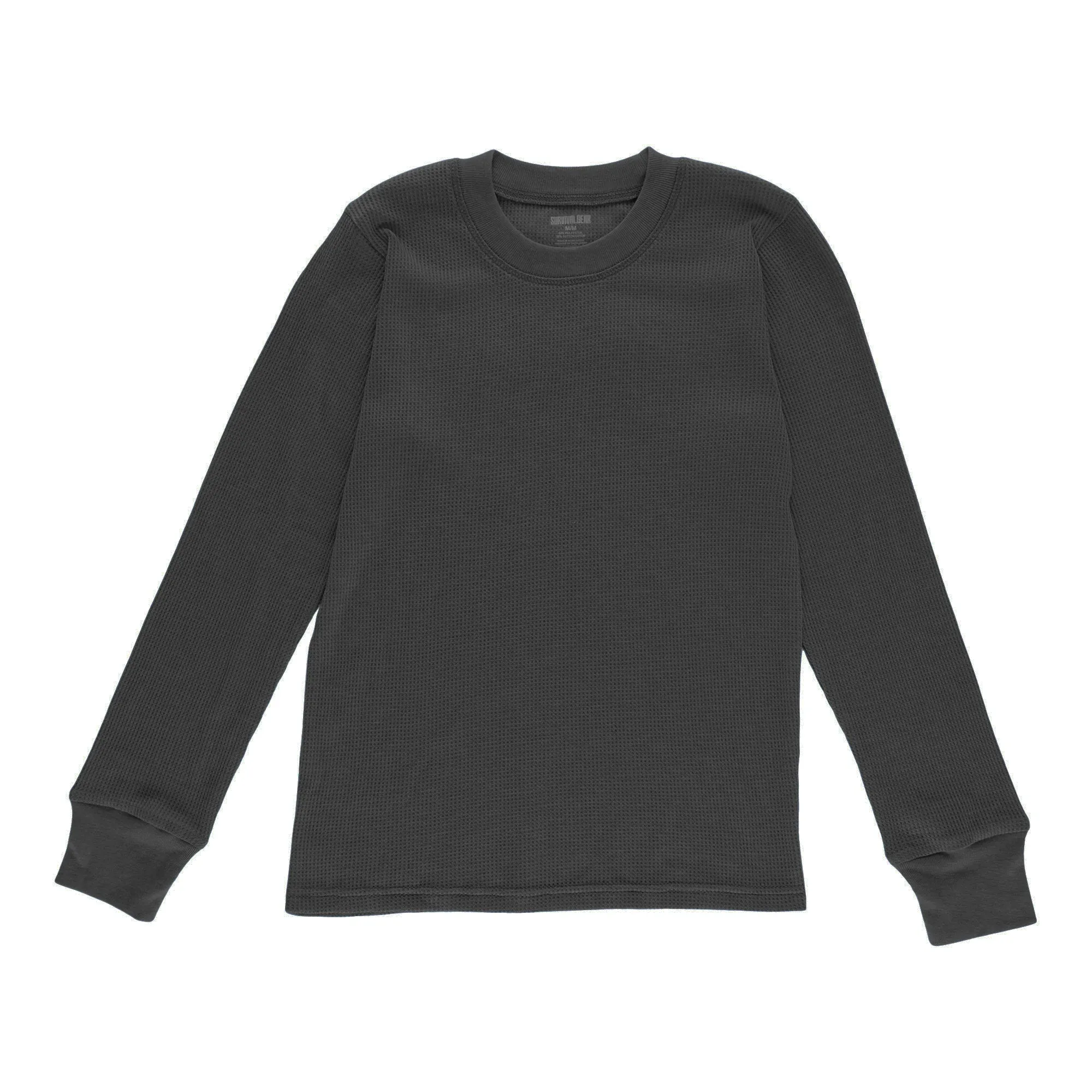 SURVIVAL GEAR Boy's Long Sleeve Waffle Thermal Top