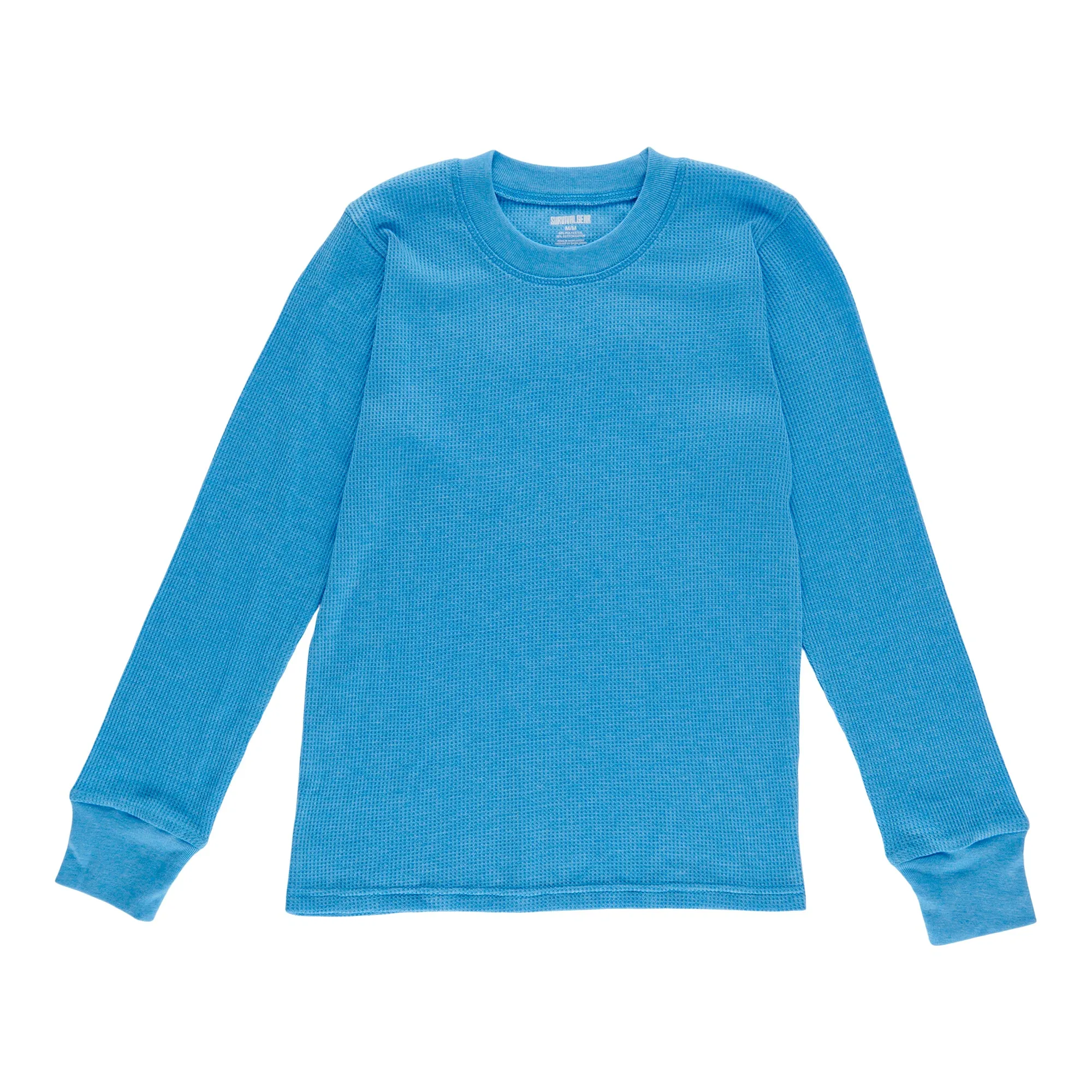 SURVIVAL GEAR Boy's Long Sleeve Waffle Thermal Top